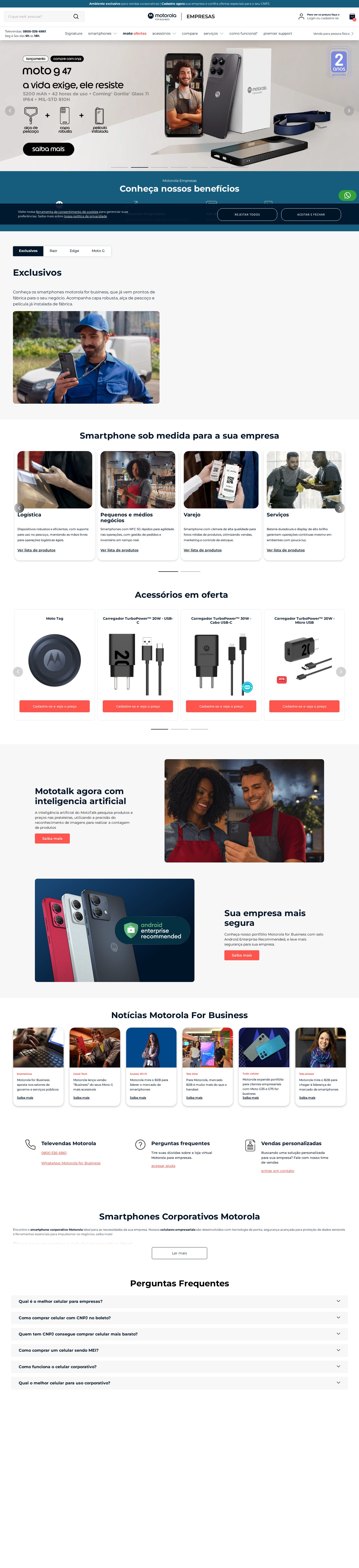 Motorola Empresas — captura de tela