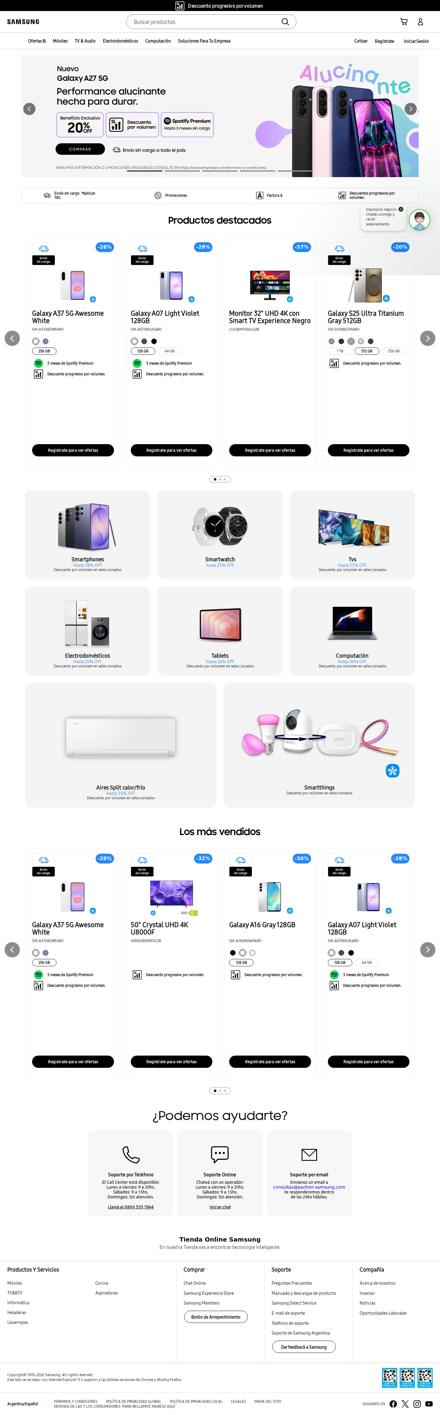 Samsung Empresas — captura de tela